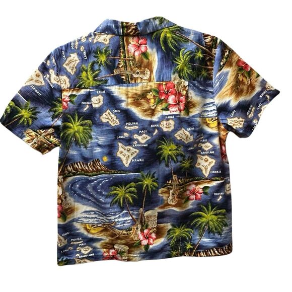 Puanani By Rjc Hawaiian Shirt Unisex Cotton USA Made Island Map Beach Music - XL - Picture 4 of 12